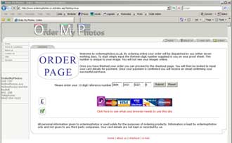 OrderMyPhotos Front Page